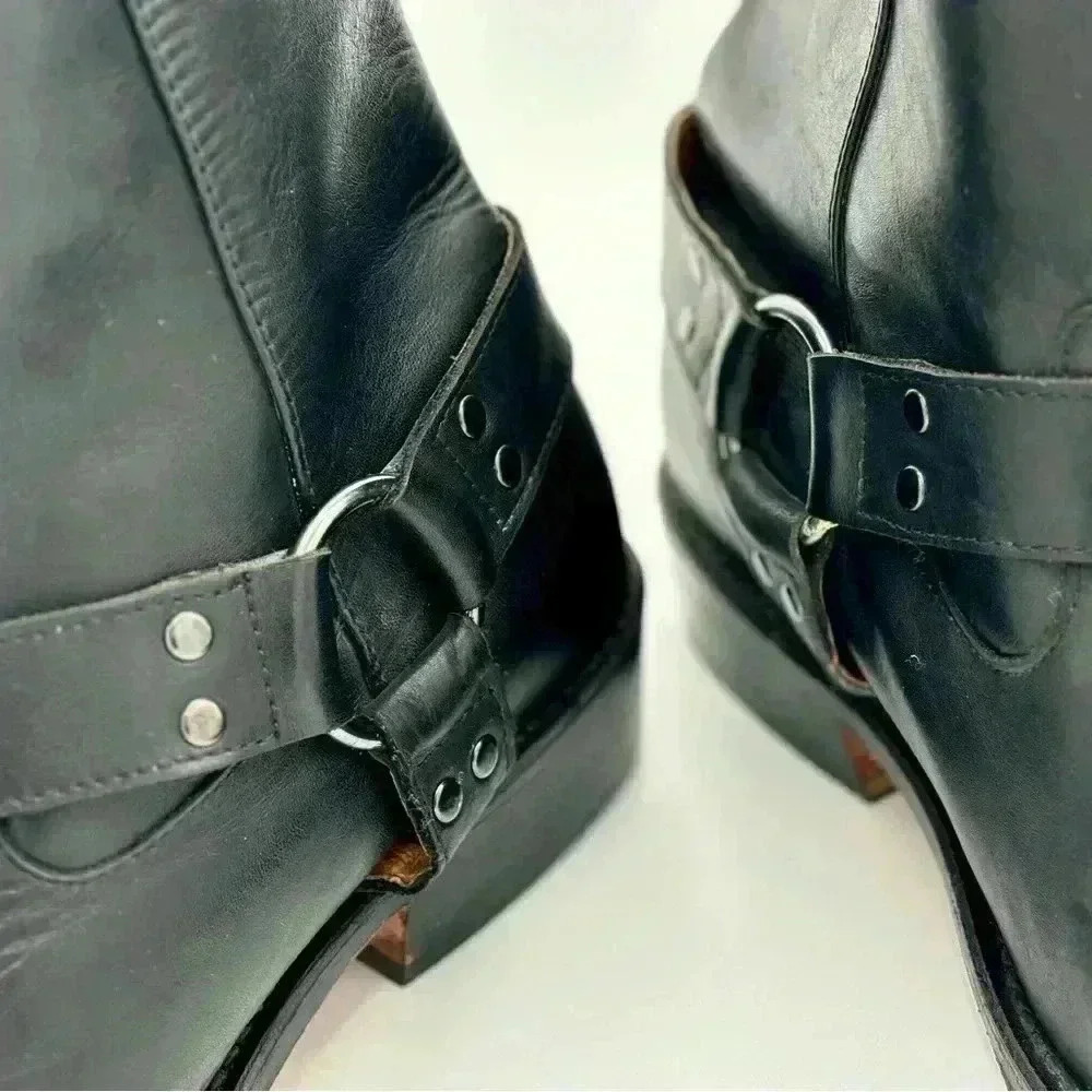 John Fluevog Original Men’s Black Leather Boots in size 9M - Picture 12 of 17